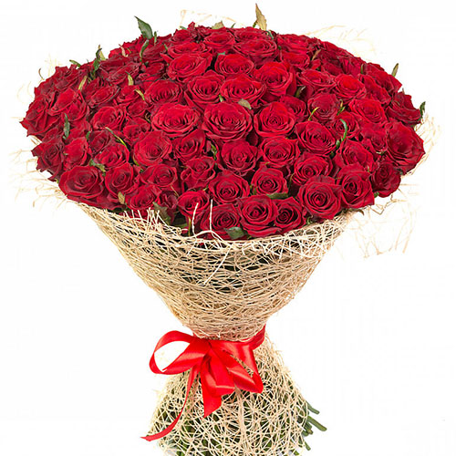 фото товара 101 красная роза | «Роза ХМ»