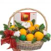 Фото товара Новогодний букет с мандаринами в Хмельницком