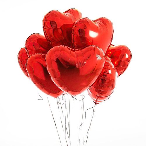 Фото товара Кульки фольговані у формі серця поштучно в Хмельницком
