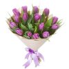 Фото товара 15 бело-фиолетовых тюльпанов в Хмельницком