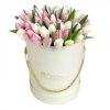 Фото товара 75 пурпурно-білих тюльпанів в Хмельницком