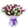 Фото товара 101 пурпурний тюльпан у коробці в Хмельницком