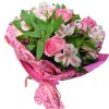 Фото товара Микс розовой розы и альстромерии в Хмельницком