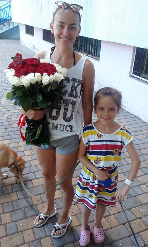 фото доставки 51 роза в форме сердца в Хмельницком