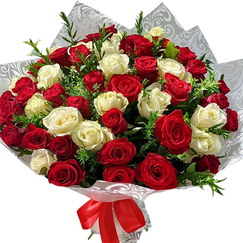 Фото товара Букет "Красуня" 51 троянда в Хмельницком