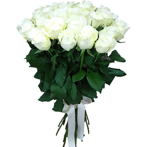 Фото товара 25 белых роз в Хмельницком