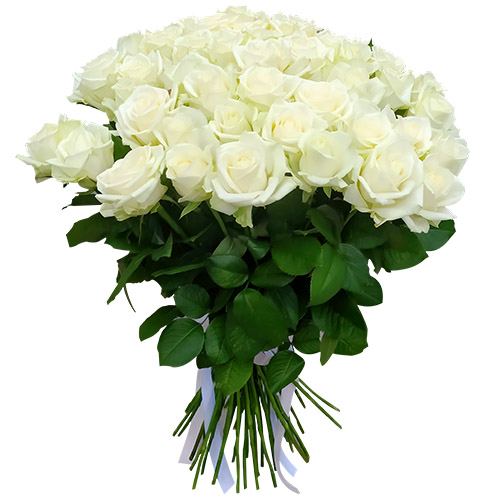 Фото товара 51 роза белая в Хмельницком