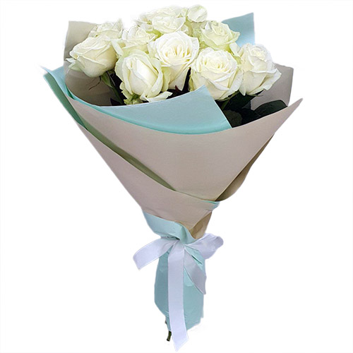 Фото товара Букет білих троянд (11 шт) в Хмельницком