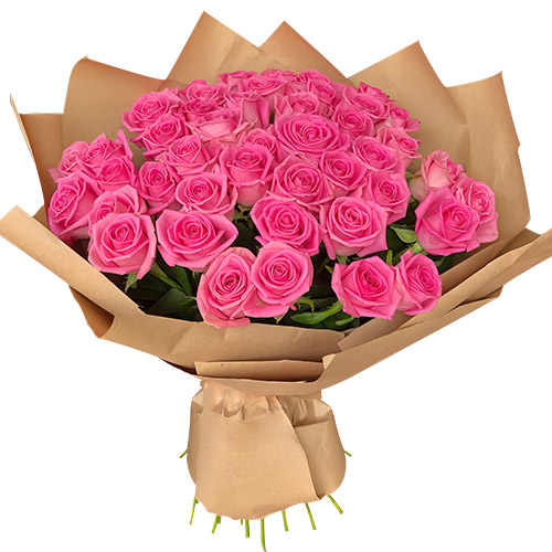 Фото товара Букет рожевих троянд - 51 шт в Хмельницком